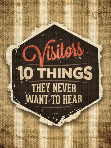 Wondering how to welcome visitors to your church? Well, there are 10 things church visitors never want to hear, so why not help our church folks learn NOT to say them? #churchoutreach #church #outreach #visitors #guests Church Announcements, Church Welcome Center, Church Volunteers, Outreach Ideas, Church Foyer, Church Outreach, Church Marketing, Welcome Center, Welcome Packet