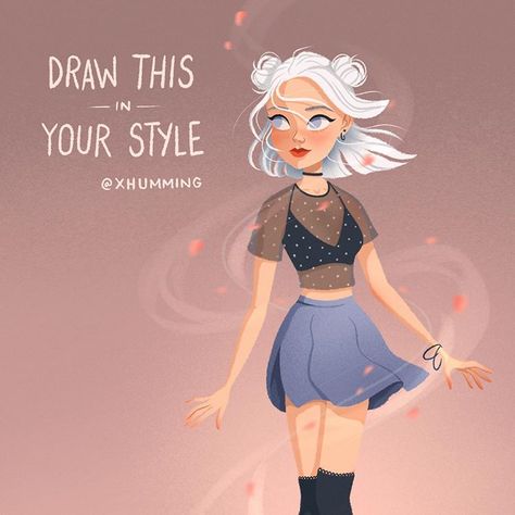 Instagram 10k, Art Style Challenge, Art Prompts, Style Challenge, Drawing Challenge, Art Challenge, Art Inspiration Drawing, Art Block, Art Drawings Sketches