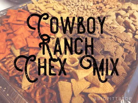 Chex Mix Snacks, Cowboy Snacks, Cheer Snacks, Ranch Chex, Ranch Chex Mix, Cowboy Food, Theme Snack, Cowboy Theme Party, Healthy Superbowl Snacks