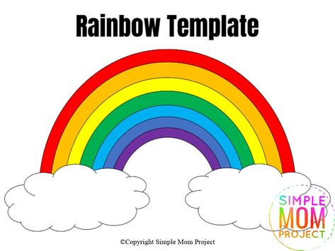 Click and print these FREE rainbow templates with various sizes from large to small; from blank to colored, these rainbow templates are perfect for kids of all ages. Use them as St. Patrick's Day coloring pages, unicorn birthday invitations or fruit loop activities. #Rainbow #RainbowTemplates #RainbowCrafts Rainbow Colour, Rainbow Template, Rainbow Printable, Rainbow Theme Party, Unicorn Birthday Invitations, Homeschool Crafts, Tea Party Invitations, Reading Comprehension Skills, Rainbow Crafts