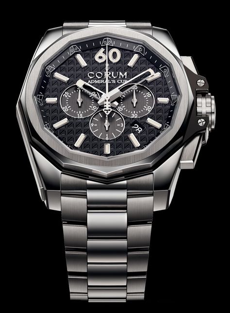 Corum Admiral's Cup AC-ONE Chronograph watch - Presentwatch.com #luxurywatch #Corum-swiss Corum Swiss Watchmakers watches #horlogerie @calibrelondon Gentleman Style Accessories, Corum Watches, Lux Watches, Swiss Luxury Watches, America's Cup, Latest Watches, Best Watches For Men, Invicta Watches, Best Watches