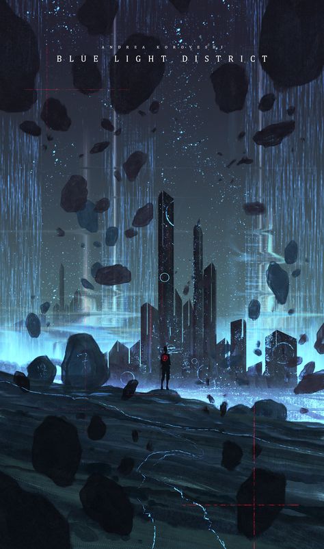 Illustrator & 2D Concept Artist Concept Art Landscape, Arte Cyberpunk, Art Disney, Futuristic City, Wow Art, Cyberpunk Art, Fantasy Concept Art, High Fantasy, 판타지 아트