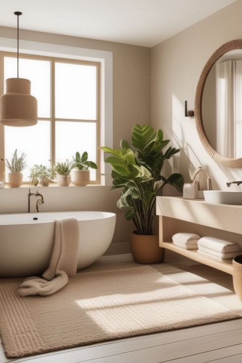 Neutral Bathroom Bathroom Interior Design Neutral, Earthy Bathroom Design Ideas, Australian Bathroom Design, Wrapped Bathroom, Bathroom Warm Tones, Bathroom Ideas Neutral Colors, Home Decor Website Design, Natural Bathroom Design Earth Tones, Natural Bathrooms