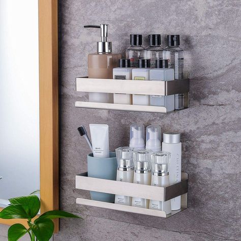 YIGII Shower Shelf Metal Bathroom Shelf, Recessed Shelves, Bathroom Corner Shelf, Cool Room Designs, Amazing Showers, Bathroom Tool, Shower Shelf, Metal Bathroom, Shower Storage