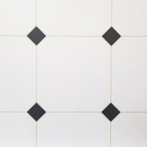 YöL Longleat Tile Effect Vinyl Tiles Black White - Flooring from wallpapershop.co.uk UK B&q Wallpaper, Vinyl Flooring Kitchen, Diamond Tile, Floor Molding, Vinyl Floor Tiles, Wood Parquet, Black And White Tiles, Flooring Materials, Vinyl Floor