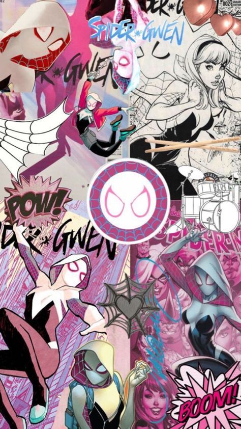 Wallpaper Spider Girl, Spider Girl Wallpaper, Spider Woman Wallpaper, Spiderwoman Aesthetic, Spider Man Girl, Spiderman Woman, Gwen Wallpaper, Spider Man Gwen, Wallpaper Spider Man