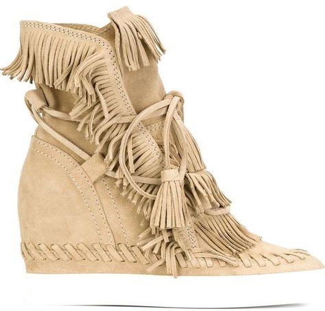 Casadei fringed wedged sneakers Wedged Sneakers, Fringe Shoes, Much Style, Women Wedges, Fringe Fashion, Womens Tennis Shoes, Wedges Shoes, Lace Up Booties, Wedge Sneakers