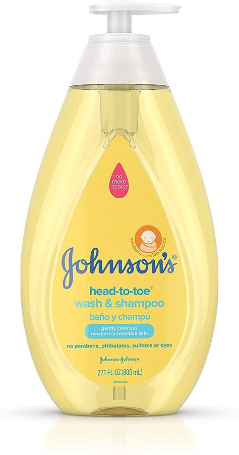 Amazon.com: Johnson's Head-To-Toe Gentle Baby Wash & Shampoo, Tear-Free, Sulfate-Free & Hypoallergenic Wash for Baby's Sensitive Skin & Hair, 27.1 fl. oz Baby Body Wash, Baby Care Essentials, Gentle Baby, Baby Eyes, Usa Baby, Baby Lotion, Baby Shampoo, Foster Care, Baby Newborn