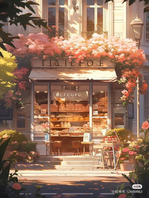 Cottage Core Aesthetic Wallpaper, Fav Products, Cafe Ideas, Fantasy Background, Cute Cafe, Cafe Art, Cottage Core Aesthetic, Pretty Animals, Anime Pictures