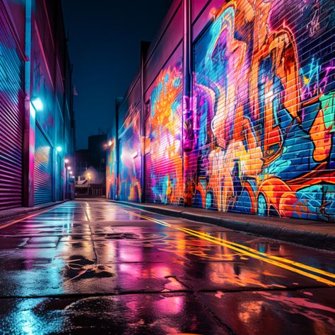 Hiphop Background, Animated City, Nightclub Photography, 90s Background, Street Background, 3d Mural, Bible Verse Pictures, Sci Fi Environment, Stage Set Design