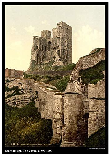 Scarborough Castle, Scarborough England, Vintage Photo Prints, Historic Colours, Northern England, Brighton And Hove, Yorkshire England, England And Scotland, The United Kingdom