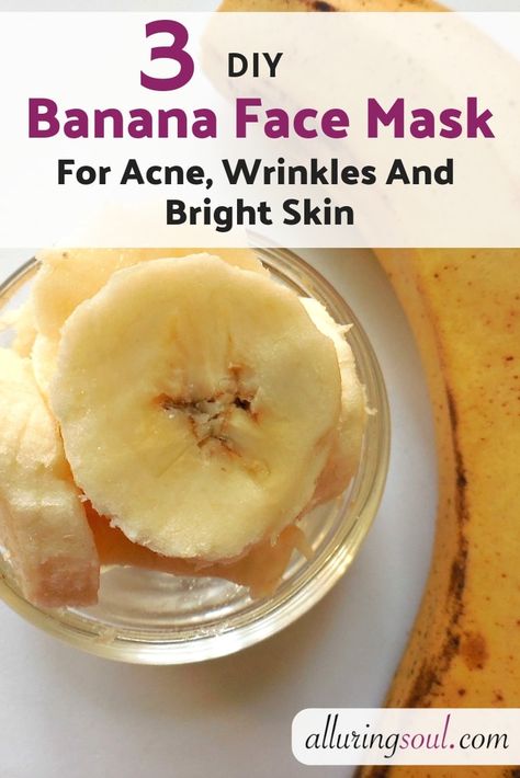 Banana Facial, Banana Peel Uses, Banana Mask, Face Mask For Wrinkles, Face Mask For Acne, Banana Face Mask, Mask For Acne, Fit Moms, Hair Tips And Tricks