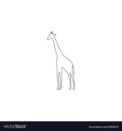 One Line Giraffe Tattoo, Simple Giraffe Tattoo, Minimalist Giraffe Tattoo, Tiny Giraffe Tattoo, Simple Giraffe Tattoo Outline, Giraffe Outline, Abstract Giraffe Tattoo, Giraffe Tattoo, Giraffe Line Drawing Tattoo Ideas