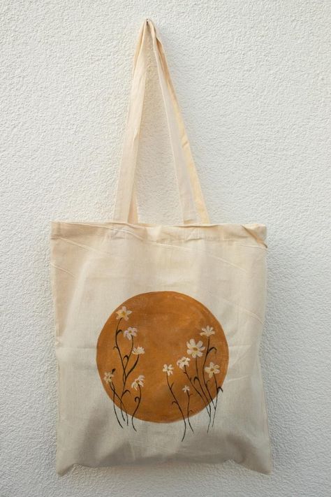 Diy Tote Bag Painting Ideas, Tote Bag Painting Ideas, Bag Painting Ideas, Tote Bag Painting, Diy Tote Bag Design, Handpainted Tote Bags, Totes Ideas, Bag Painting, Canvas Bag Design