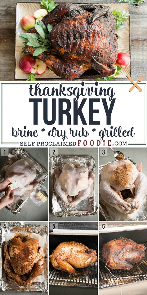 Apple Cider Brine, The Best Thanksgiving Turkey, Smoked Whole Turkey, Best Thanksgiving Turkey, Turkey Seasoning, Moist Turkey, Bbq Turkey, Smoked Turkey Recipes, Turkey Brine