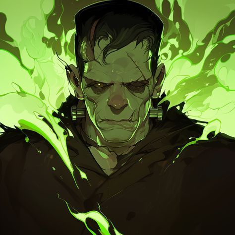 Frankenstein's monster is back, and he's ready to take on Halloween with that classic look! 💀⚡️ His eerie presence reminds us why he's a timeless symbol of the spooky season. Who else loves this iconic character? #Frankenstein #MonsterMash #HalloweenLegend #ClassicHorror #SpookyArt #GothicVibes #Halloween2024 #CreepyCharacters #MonsterAesthetic #DarkFantasy #EerieMood #IllustrationArt #OctoberFright Frankenstein Monster Character Design, Frankenstein Character Design, Frankenstein Oc, Adam Frankenstein, Halloween Legends, Rpg Npc, Hero Comic, Dr Frankenstein, Frankenstein Art