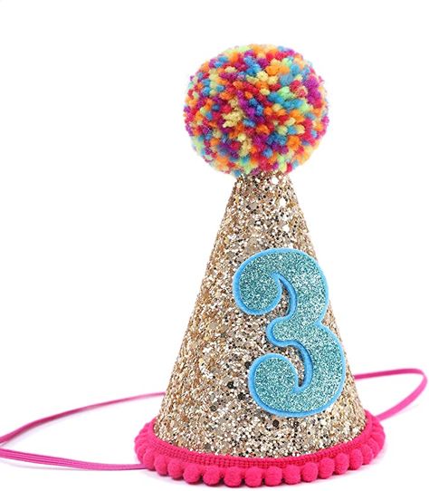 Amazon.com: Baby's Cone Hat for 6st Birthday - Birthday Party Decor for Baby Show, Colored Fur Balls Glitter Hat, Baby Hat for Handmade, Birthday Crown Cap for Baby Girls/Boys (The Sixth Birthday Hat) : Clothing, Shoes & Jewelry Playful Cheap Mini Hats For Birthday, Party Hats With Bead Caps, Playful Birthday Cap Hat, Cute Multicolor Birthday Hat, Novelty Multicolor Birthday Hat, Birthday Cap, 1st Birthday Hats, Cone Hat, Sixth Birthday