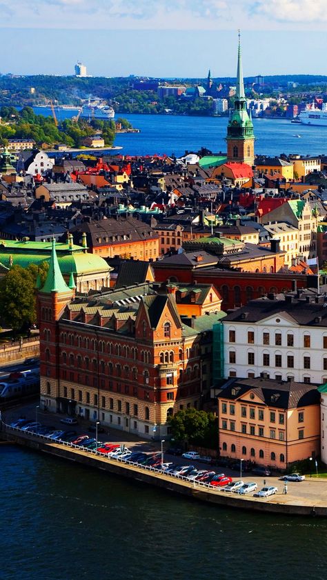 Stockholm Sweden iPhone se wallpaper Sweden Travel, Voyage Europe, Gdansk, Stockholm Sweden, Tallinn, Reykjavik, Places Around The World, Helsinki, Aerial View