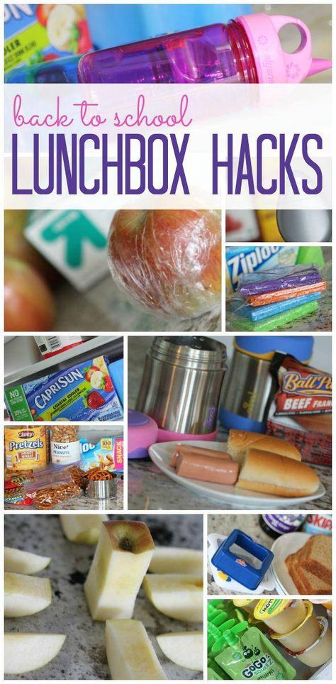 Lunchbox Hacks | 36 Amazing Tricks for School Lunches Lunchbox Hacks, Lunch Box Hacks, Lunch On A Budget, Box Hacks, Hiking Food, Kids Lunches, Cold Lunches, Whats For Lunch, Fun Lunch