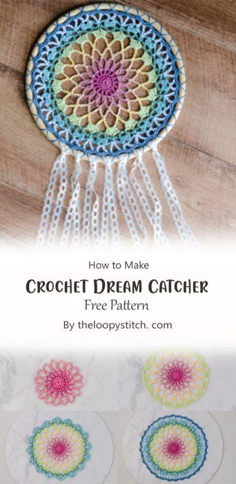 5 Crochet Dreamcatcher Free Pattern Ideas - Carolinamontoni.com Dream Catcher Crochet Pattern, Crochet Dreamcatcher Pattern Free, Dream Catcher Crochet, Crochet Dreamcatcher Pattern, Crochet Dream Catcher, Diy Dream Catcher, Diy Dream Catcher Tutorial, Diy Christmas Candy, Dream Catcher Patterns