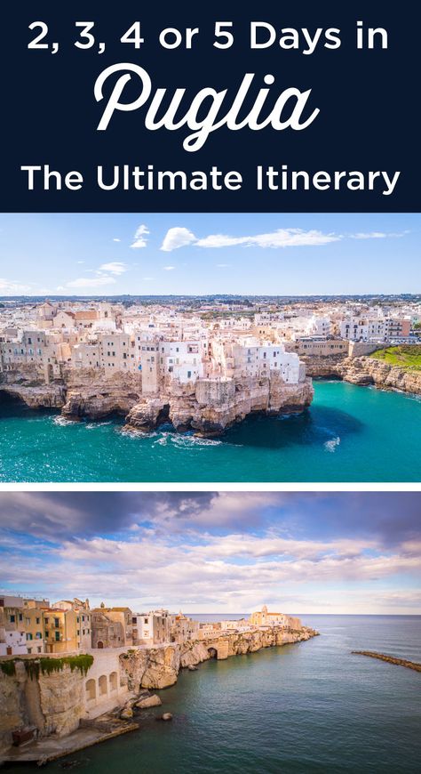 4 Days In Italy, Three Week Italy Itinerary, 4 Days In Puglia, Best Beaches In Puglia Italy, Puglia Itinerary, Puglia Road Trip Map, Puglia Beaches Italy, 2 Days In Rome, Italy Road