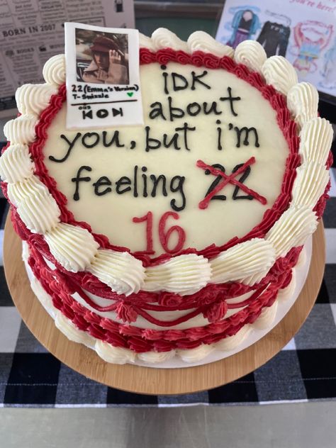 14th Birthday Cakes Taylor Swift, Taylor Swift 16th Birthday Cake, 22 Birthday Cake Taylor Swift, Taylor Swift 22 Cake, Im Feeling 22 Birthday Cake, Taylor Swift Themed Birthday Cake, Taylor Swift 22 Birthday, Taylor Swift Birthday Cake Ideas, Taylor Swift Themed Cake