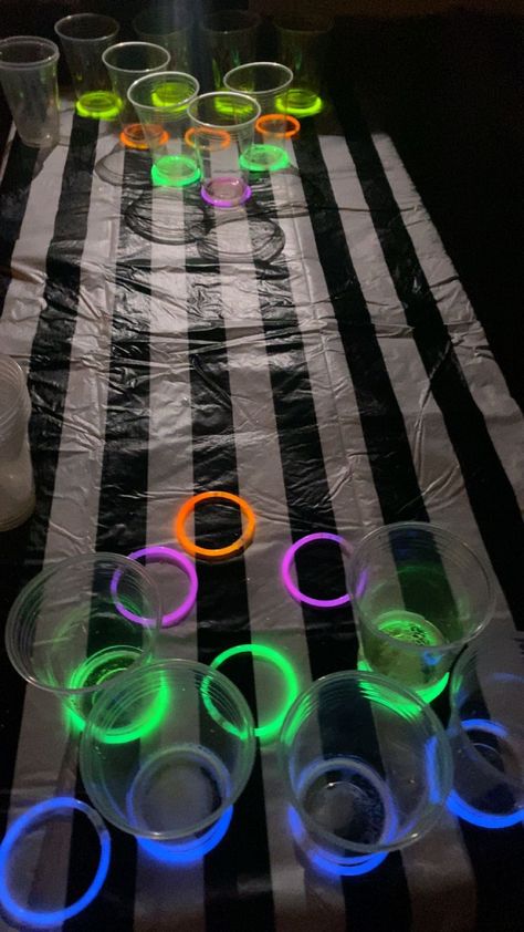 glow sticks, cup pong, beer pong, Dr. pepper, summer, 2023, summer activities, sleepover, friends, cousins, late night, party, music, things to do, bucketlist, aesthetic, basic, fun ideas, besties, Prom Activities Party Games, 30th Birthday Sleepover, 18th Birthday Party Activities, Beer Pong Aesthetic, Anything But A Cup Party Ideas, House Party Ideas For Adults Birthdays, 90s Activities, Rave Party Ideas, Bucketlist Aesthetic