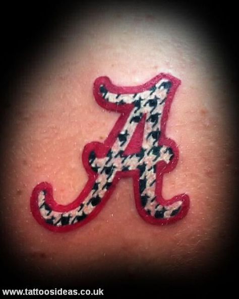 Alabama tattoo in memory of Hunter Alabama Football Tattoo Ideas, Alabama Tattoo Ideas, A Tattoo Designs, Alabama Tattoos, Baseball Tattoos, Baseball Videos, Alabama A, Baseball Teams Logo, Princess Cruise Ships