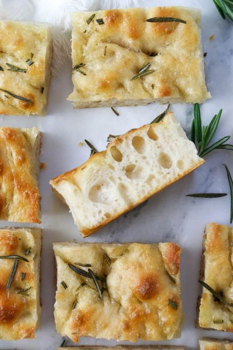 Discard Foccacia Bread Recipes, Sourdough Discard Foccacia Bread Recipes, Sourdough Foccacia Recipe Farmhouse On Boone, Easy Soughdough Recipes, Over Night Sour Dough Recipe, Recipe Swap Ideas, Sourdough Scrap Recipes, Soft Sourdough Recipes, Garlic Sourdough Focaccia