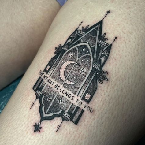 Gothic Cathedral Back Tattoo, Sleep Token Inspired Tattoos, Sleep Token Tattoo Ideas, Flash Tattoo Placement, Sleeptoken Tattoos, Metalcore Tattoo, Tattoos Arms, Sleep Tattoo, Blackwork Flash