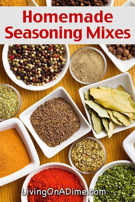 Homemade Seasonings Mixes And Blends Recipes Homemade Seasoning Mixes, Seasoning Mix Recipes, Homemade Seasoning Salt, Homemade Seasoning, Homemade Spice Mix, Spice Mix Recipes, Diy Spices, No Salt Recipes, Herb Seasoning