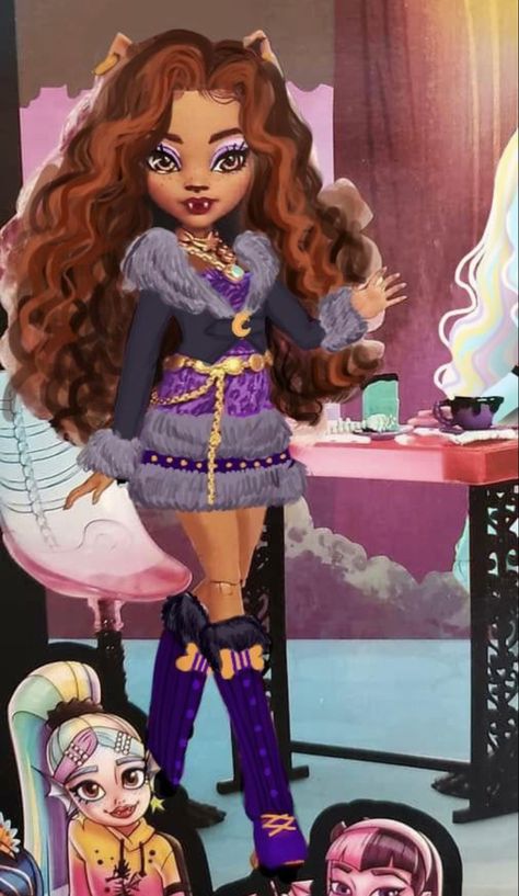 Monster High Gen 3, Trashy Makeup, Wolf Fashion, High Characters, Clawdeen Wolf, Dolls Bjd, Unhealthy Obsession, Monster High Art, Monster High Characters