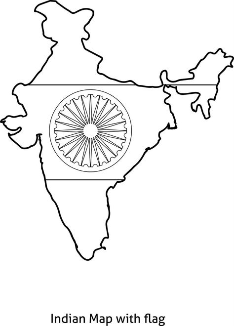 India Coloring Page Indian Flag Colors, India Drawing, Flag India, Independence Day Drawing, India For Kids, Flag Drawing, Flag Printable, About India, Flag Coloring Pages