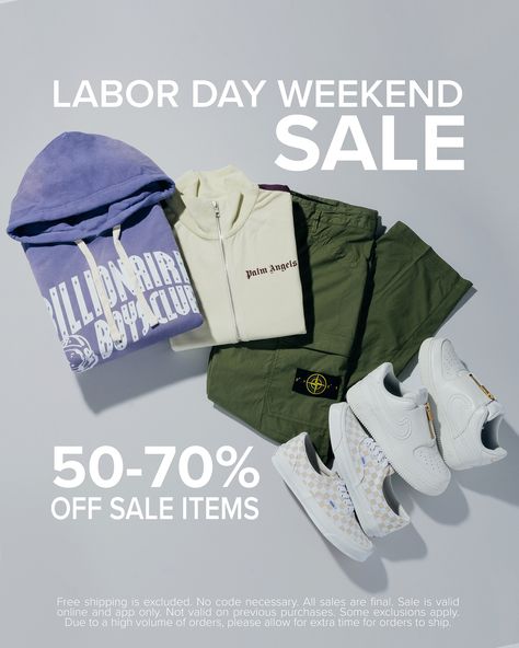 Don't miss out on 50-70% OFF sale items during our Labor Day Weekend Sale still happening now!🙌 Shop Now: https://feature.com/collections/sale-items Ads Poster, Adidas Ad, Us Labor Day, Black Friday Ads, Presentation Ideas, Labor Day Weekend, Labour Day Weekend, 11 59, Weekend Sale