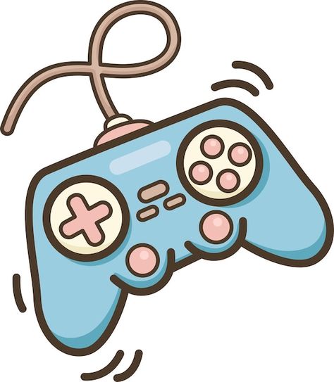 Vector a vector of a video game controll... | Premium Vector #Freepik #vector #gaming-controller #game-control #gamepad #gaming-console Video Games Illustration, Neon Png, Game Decor, Playstation Controller, Gaming Stuff, Gaming Controller, Video Game Controller, Gaming Decor, Psd Icon