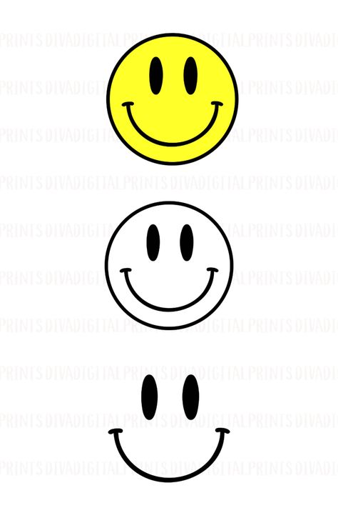 Classic Smiley Face, Smiley Face Svg, Smiley Face Png, Retro Smiley Face, Face Ideas, Yellow Smiley Face, Face Png, Small Pictures, Happy Face