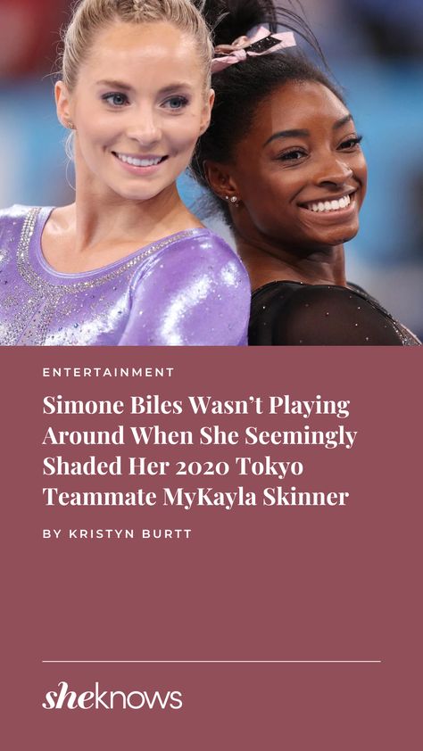 Simone Biles takes a stand against MyKayla Skinner's criticism of Team USA gymnasts. Simone Biles, A Stand, Team Usa, Celebrity Entertainment, Gymnastics, Tokyo, Shades, Entertainment