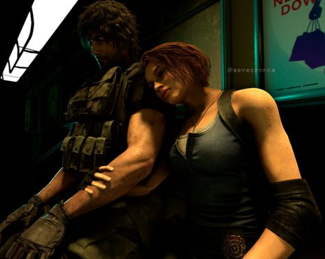 Jill And Carlos, Carlos Resident Evil, Heroes United, Resident Evil Funny, Resident Evil 3 Remake, Resident Evil Collection, Resident Evil Game, Resident Evil Leon, Evil Anime