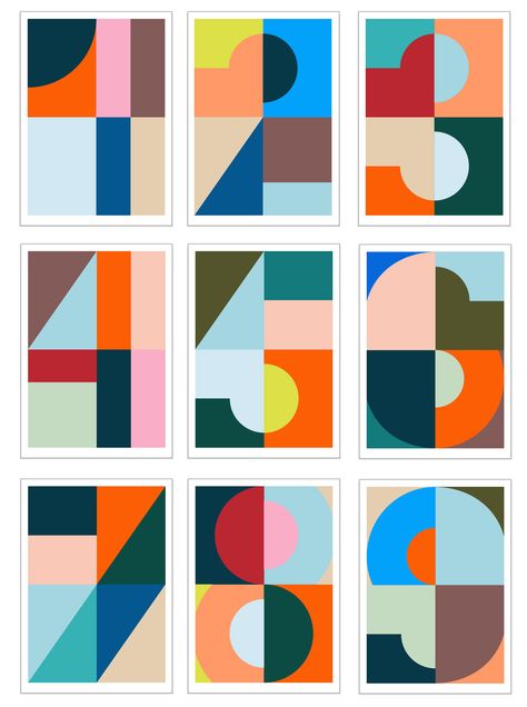 달력 디자인, Geometric Design Art, Pola Sulam, Art Minimaliste, Geometric Graphic, Trik Fotografi, The Numbers, Geometric Art, Graphic Design Inspiration