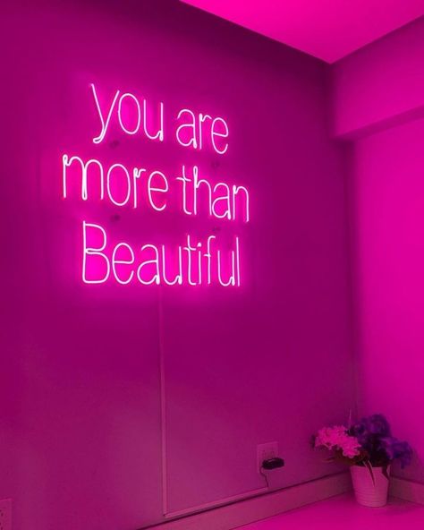 Pure Soul, Neon Signs Quotes, Pink Neon Sign, Neon Quotes, Pink Quotes, Neon Aesthetic, Neon Wallpaper, Pink Vibes, Pink Neon