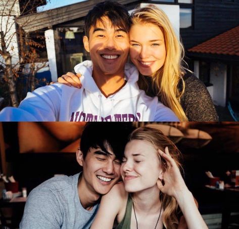 Welcome to all! 💕💞  Sweet... So how does this nice photo look? 😘😍  Showing one really cute couple!  Nationalities: Dutch (Anke) <3 Chinese (USA, Guanchen)  They met each other while both modeling with the same agency in Singapore. 😀  #WhiteGirlsWithAsianGuys #WGWAG #asianguyswithwhitegirls #AsianMenWhiteWomen #WWAM #AMWW #AMWG #AMWF #AsianMaleWhiteFemale #WhiteFemaleAsianMale Mixed Couples Asian White, White Asian Couple, Asian White Couple, Chinese Couple Aesthetic, White And Asian Couple, Asian And White Couple, Amwf Couples, Multiracial Couple, International Couple