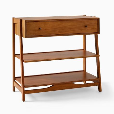 changing table | West Elm Wooden Changing Table, Modern Baby Furniture, Nursery Changing Table, Wooden Things, Changing Table Pad, Baby Changing Tables, Mid Century Table, Kids Dressers, Baby Nursery Furniture