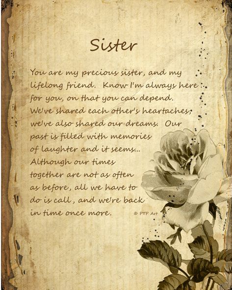 Sister Poem Birthday Sister Quotes, Beautiful Sister Quotes, Little Sister Quotes, Best Friend Quotes Meaningful, Sister Poems, Sisters Quotes, Sister Birthday Quotes, Birthday Sister, Love My Sister