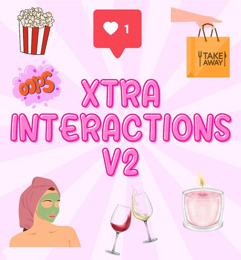 XTRA Interactions V2 MOD Sims 4 mods cc custom content social beauty health fitness Sims 4 Gameplay Mods, Sims 4 Jobs, Snappy Comebacks, Elements Of Drama, Backhanded Compliment, Sims 4 Skin, Healthy Body Images, Sims 4 Traits, The Sims 4 Skin