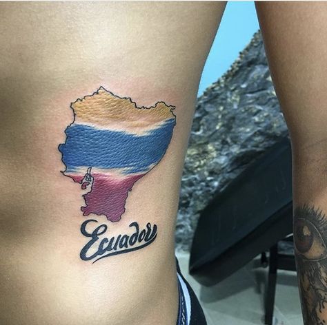 #Ecuador #MiPaís Ecuadorian Tattoo, Ecuador Tattoo Ideas, El Salvador Tattoo, Ecuador Tattoo, Ecuador Flag, Apothecary Decor, Tattoo Board, Cuenca Ecuador, City Tattoo