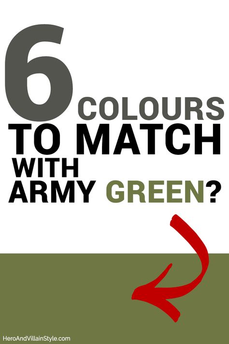 Army green is an underused color. But what colors match with army green when you want to wear it? Read for epic army green color combinations to help your outfits pop and cement your place as a color combinations guru. Army Green Color Combinations, Army Green Shirt Outfit, Army Green Dress Outfit, Olive Green Shirt Outfit, Olive Green Dress Outfit, Army Green Pants Outfit, Olive Green Jacket Outfits, Villain Style, How To Dye Clothes