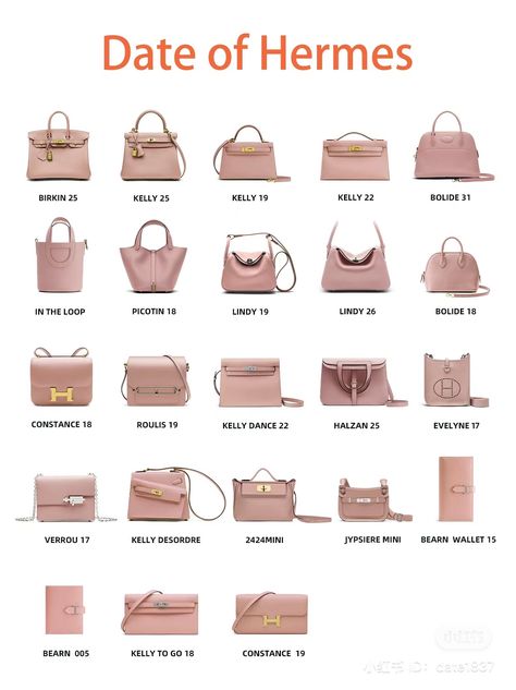 Hermes Bags Names List, Best Designer Bag, Luxury Bag Brands, Types Of Handbags, Lux Fashion, My Style Bags, Luxury Bags Collection, Handbag Essentials, Fashion Vocabulary