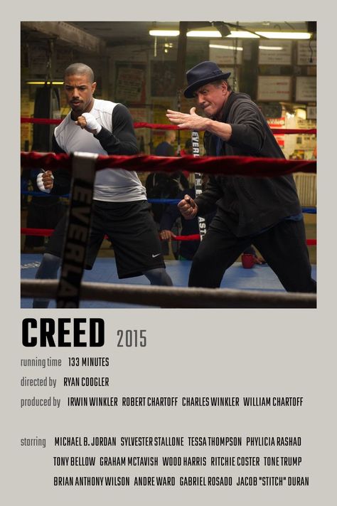 Creed 2 Poster, Comforting Movies, Creed Movie Poster, Creed Poster, Creed Movie, Indie Movie Posters, Creed 3, Iconic Movie Posters, Movie Card