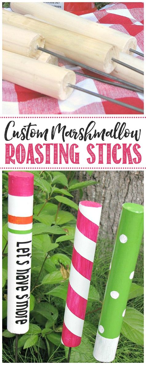 Yard Camping, Grandma Camp, Fire Crafts, Camping Projects, Marshmallow Roasting, Camp Party, Marshmallow Roasting Sticks, Pregnant Photo, Upcycle Diy