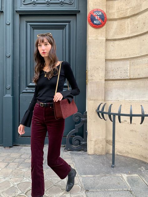 French Girl Hair, Girl Hair, French Girl, Wardrobe, Pants, Red, Hair, Blue, Trousers